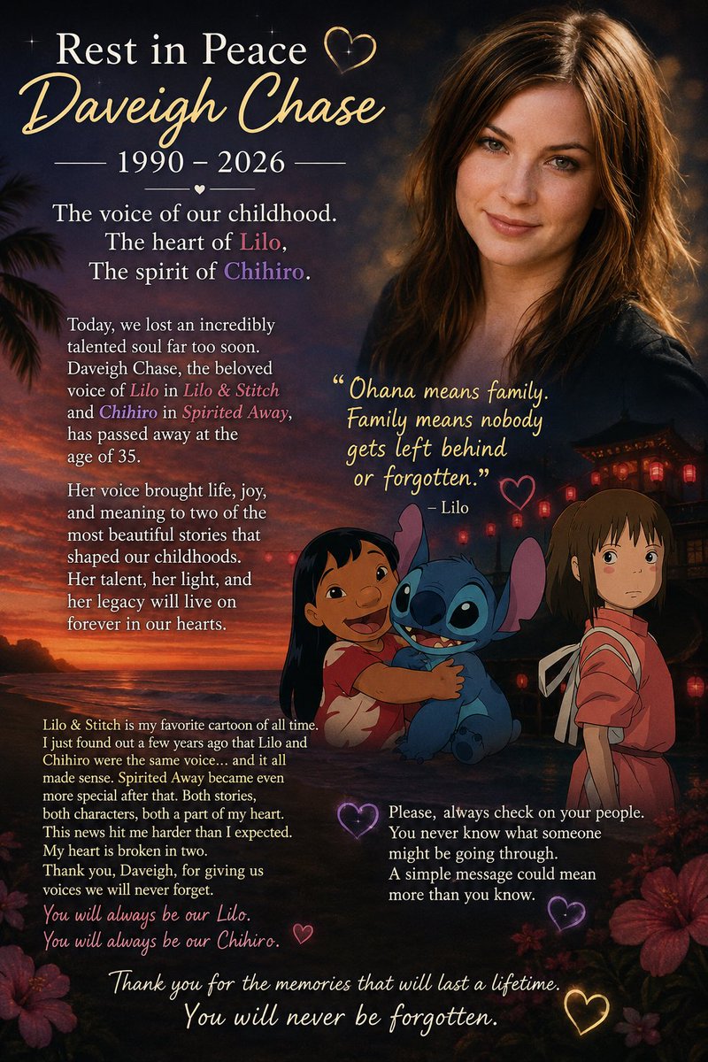 DMV_DEADPOOL's tweet photo. #ripdaveighchase
#spiritedaway
#liloandstitch
💔 OHANA MEANS FAMILY, FAMILY MEANS NOBODY GETS LEFT BEHIND OR FORGOTTEN 💔 https://t.co/Wz6pcwJgOr