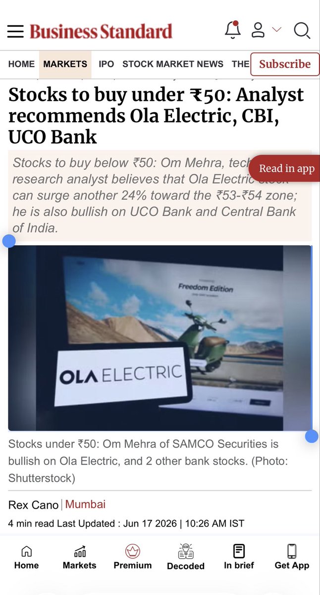 Omm_Mehra's tweet photo. @bsindia @SAMCO_India https://t.co/Fdhb0XzhJx