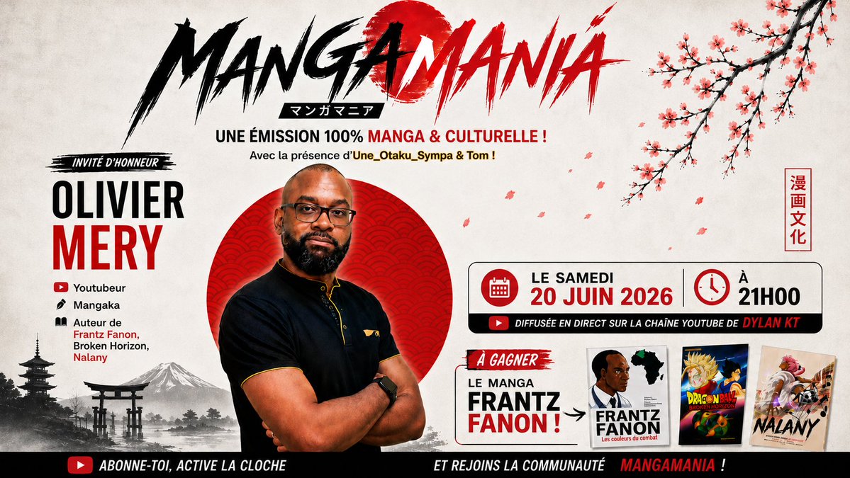 DylanKT_'s tweet photo. ON DÉCOUVRE LES NOUVEAUX MANGAS DU MANGAKA OLIVIER MERY ! | MANGAMANIA #3
https://t.co/GbWsI4GTRr

#manga #anime #japon #mangaka #frantzfanon #nalany #brokenhorizon #animation #convention #dragonball #dragonballz #dragonballsuper #naruto #boruto #oliviermery #popculture https://t.co/JRsq1lAC3x
