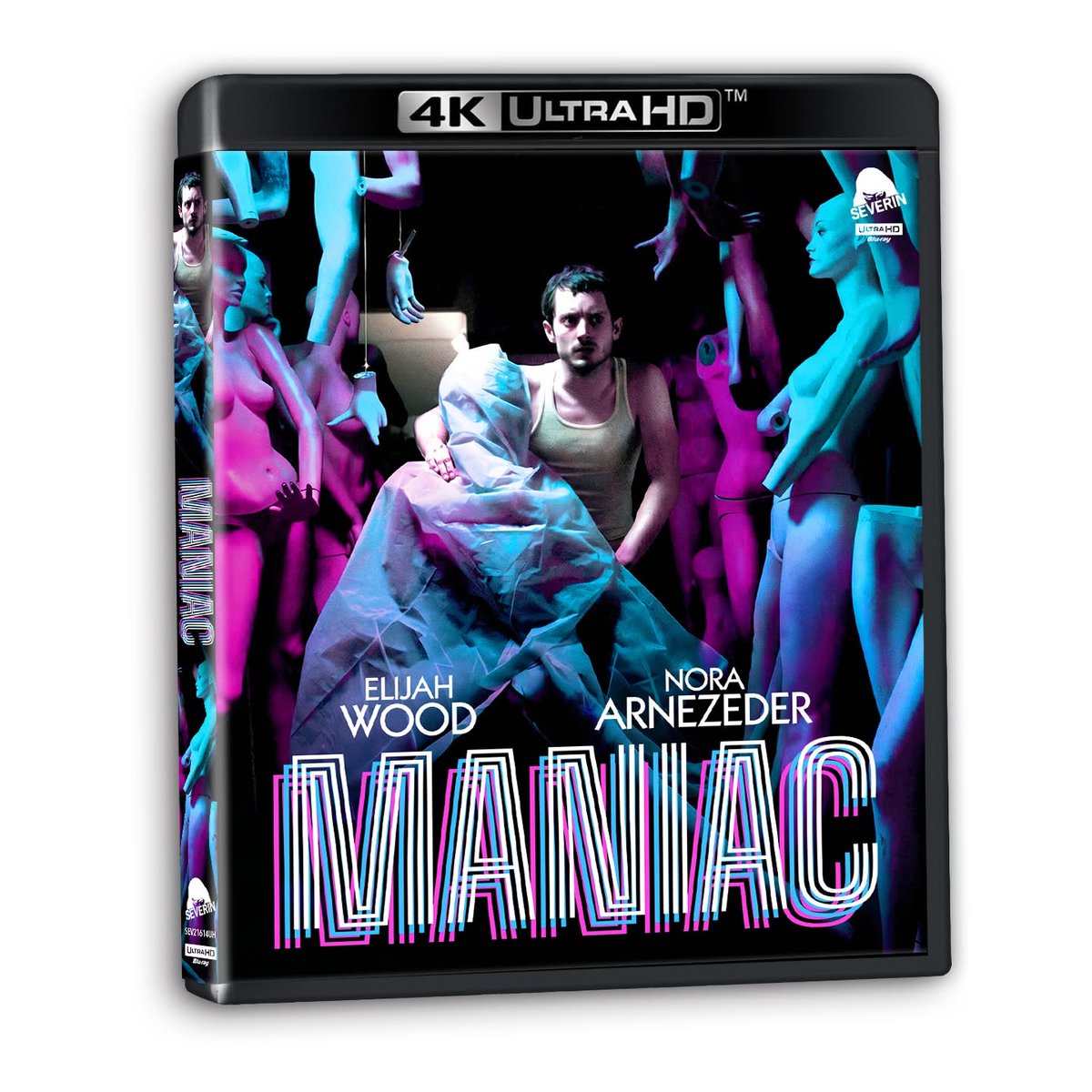 disc_connected's tweet photo. ***ANNOUNCEMENT***

Coming on #4K/Blu-ray dual format in the US from @SeverinFilms during their #SummerSale starting on June 26th: #Maniac (2012)!

THE NORTH AMERICAN UHD PREMIERE
TWO DISC COLLECTION WITH 3 HOURS OF SPECIAL FEATURES

Father Son Holy Gore calls it “intense, innovative and disturbing.” Bloody Good Horror says, “it raises the bar for what a remake should be.” Now the film that Bloody Disgusting proclaims “a modern horror classic” – produced by Alexandre Aja (HIGH TENSION), Academy Award® winner Thomas Langmann (THE ARTIST), the original’s creator William Lustig and directed by Franck Khalfoun (P2) – defiles your senses in UHD for the first time ever: In a career-redefining turn, Elijah Wood of THE LORD OF THE RINGS Trilogy stars as a young man whose mind seethes with madness while his body commits unspeakable acts of depravity, all of which you will personally witness through the eyes of a maniac. Nora Arnezeder (ARMY OF THE DEAD) co-stars in “one of those rare genre remakes that stands on its own while recapturing the original’s spirit” (Fangoria), scanned in 4K with over 3 hours of new and archival Special Features that explore the entire MANIAC legacy.

Special Features:
Disc 1 UHD (Film + Special Feature):
• Audio Commentary With Director Franck Khalfoun, Actor Elijah Wood & Executive Producer Alix Taylor
• Trailer

Disc 2: Blu-ray (Film + Special Features):
• Audio Commentary With Director Franck Khalfoun, Actor Elijah Wood & Executive Producer Alix Taylor
• Red Lucie Red Blood – Interview With Actress Megan Duffy
• Monsters To Maniacs – Interview With Prosthetic Make-Up Supervisor Mike McCarty
• Maniacs: The Failed Follow-Ups – Interview Outtakes From THE JOE SPINELL STORY With William Lustig, Buddy Giovinazzo, Tom Rainone, Joe Cirillo & More
• The Making Of MANIAC
• Trailer

Specs:
• Aspect Ratio: 2.39:1
• Runtime: 89 mins
• Audio: English 5.1, English 2.0
• Closed Captions
• Region: A/B/C
*Slipcover Designed by Jaxon Northon

#BluRay #PhysicalMedia #BluRays #BoutiqueBluRay #CultMovies #DiscConnected #Severin #SeverinFilms #ElijahWood