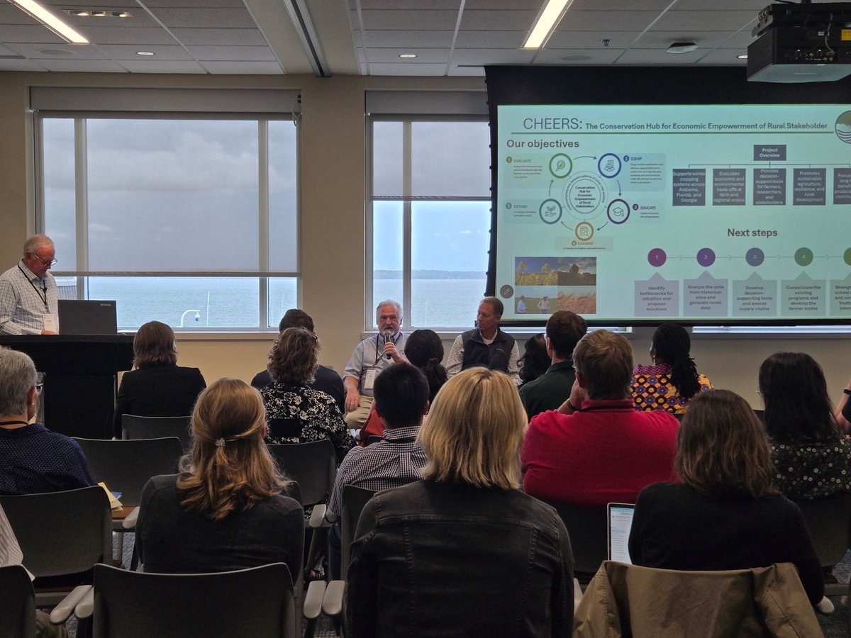 FTGUpProject's tweet photo. At the Strengthening Agricultural Systems (SAS) Project Directors’ Conference in Madison, Wisconsin, @FTGUpProject farmer Fred Yoder joined Beaver Yoder of Florida for a panel discussion on farmer-led research, moderated by Ernie Shea of @SfL_news_  #FarmerLed https://t.co/sq0gzbumiH