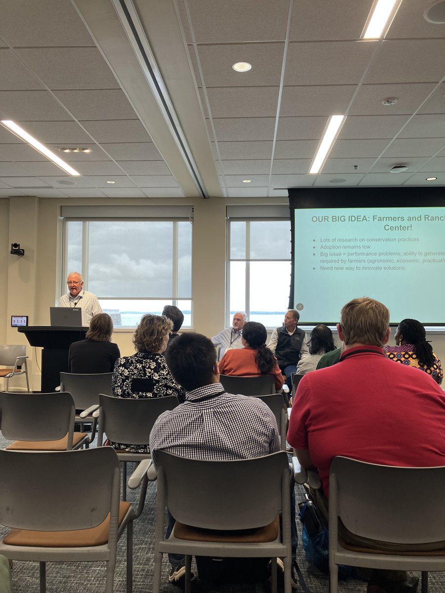 FTGUpProject's tweet photo. At the Strengthening Agricultural Systems (SAS) Project Directors’ Conference in Madison, Wisconsin, @FTGUpProject farmer Fred Yoder joined Beaver Yoder of Florida for a panel discussion on farmer-led research, moderated by Ernie Shea of @SfL_news_  #FarmerLed https://t.co/sq0gzbumiH