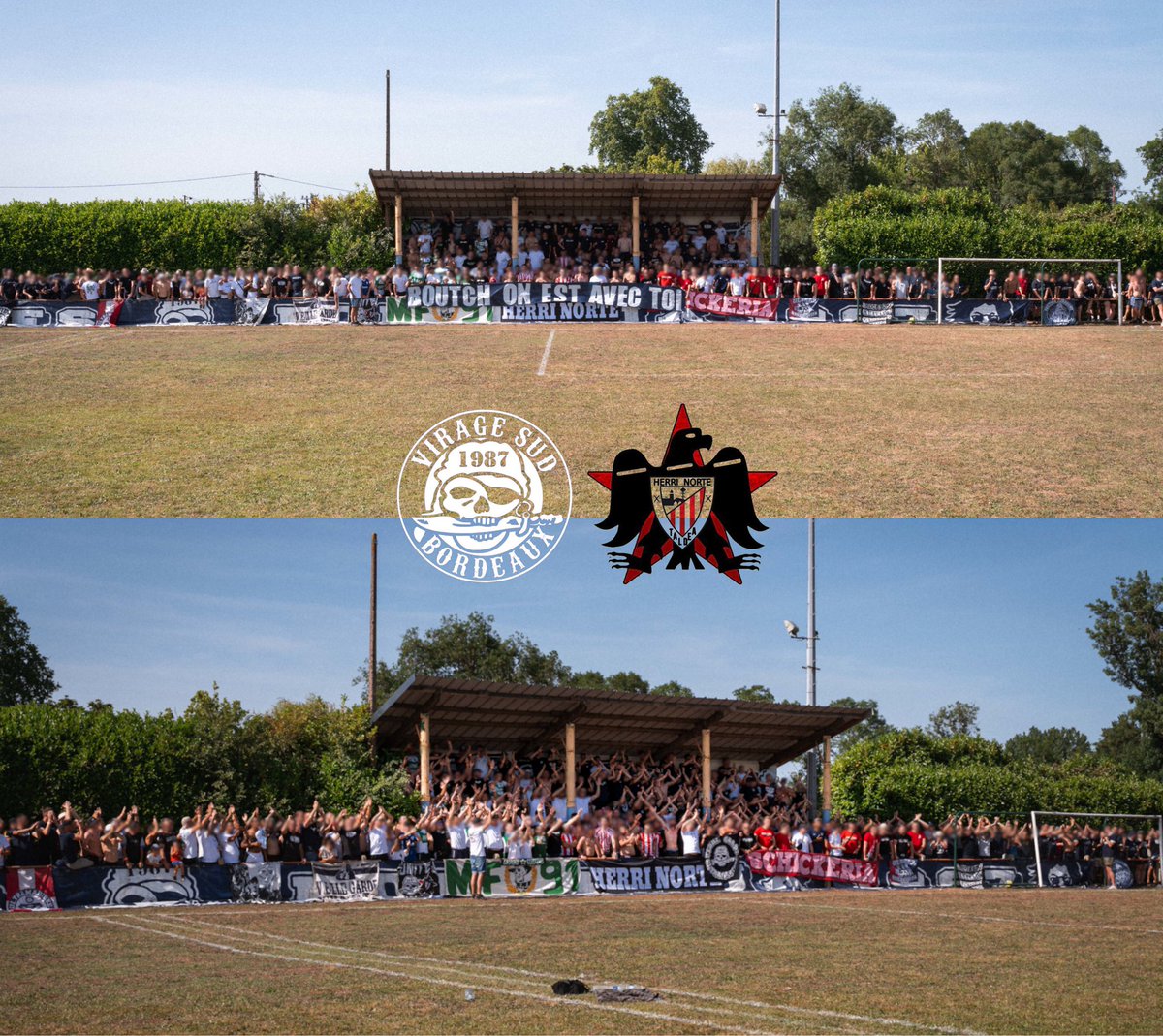UltrasPresent's tweet photo. Copa Ultras 2026 Burdeos 🇫🇷

Ultramarines (Girondins de Bordeaux) 🔵⚪️🇫🇷

Herri Norte (Athletic Club de Bilbao) 🔴⚪️

Magic Fans (Saint-Etienne) 🟢⚪️🇫🇷

Schickeria München (Bayer de Múnich) 🔴⚪️🇩🇪 https://t.co/p9MAkz1M4h