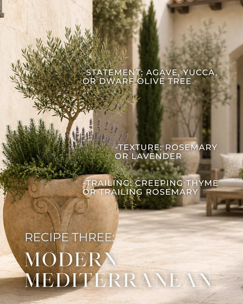 hooksandlattice's tweet photo. A beautifully composed planter begins with a simple formula: select a statement plant, add texture, then finish with trailing greenery. Discover three summer planter recipes to elevate your outdoors.

Explore our handcrafted luxury planters and shop the collection now. https://t.co/HI16hDTUx1