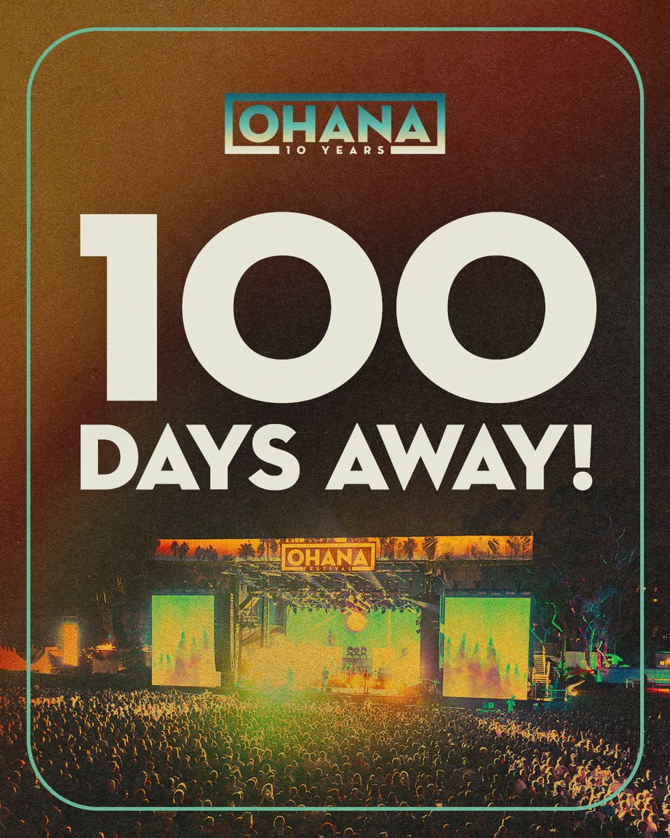 TheOhanaFest's tweet photo. In 100 days, we'll be right where we belong 🫶

Who's counting down with us? https://t.co/V0yYLZumPA