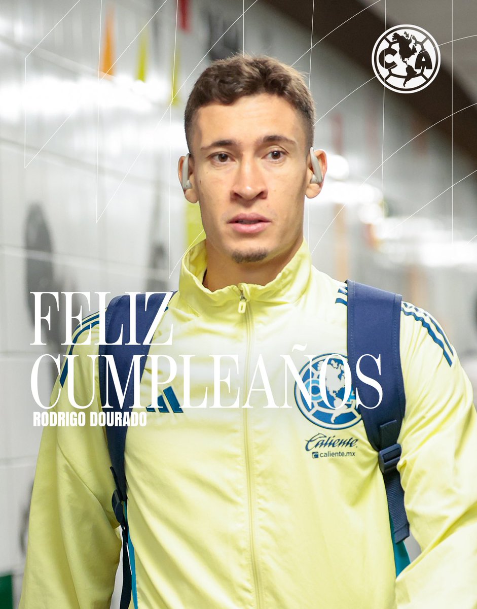 ClubAmerica's tweet photo. ¡Feliz cumpleaños, Rodrigo Dourado! Te deseamos lo mejor en este día tan especial. 🥳🎂 https://t.co/lPnwYjZYIB