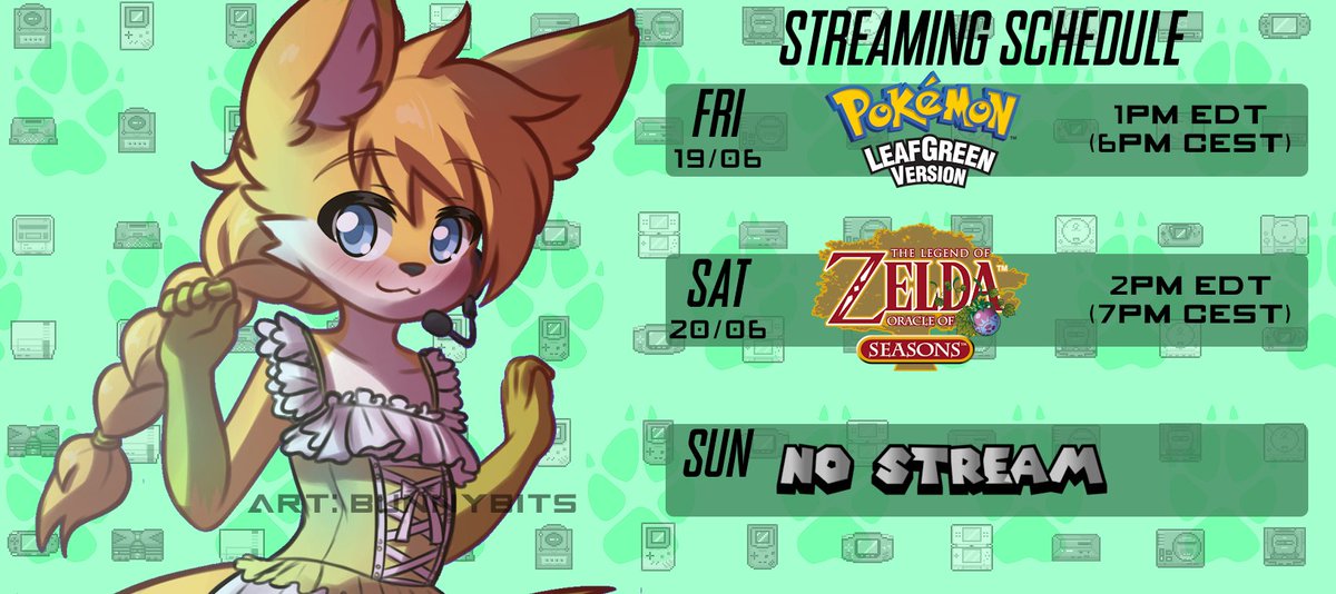 LillyGameFox's tweet photo. Stream plans this week https://t.co/Hz5JfH0Rwp