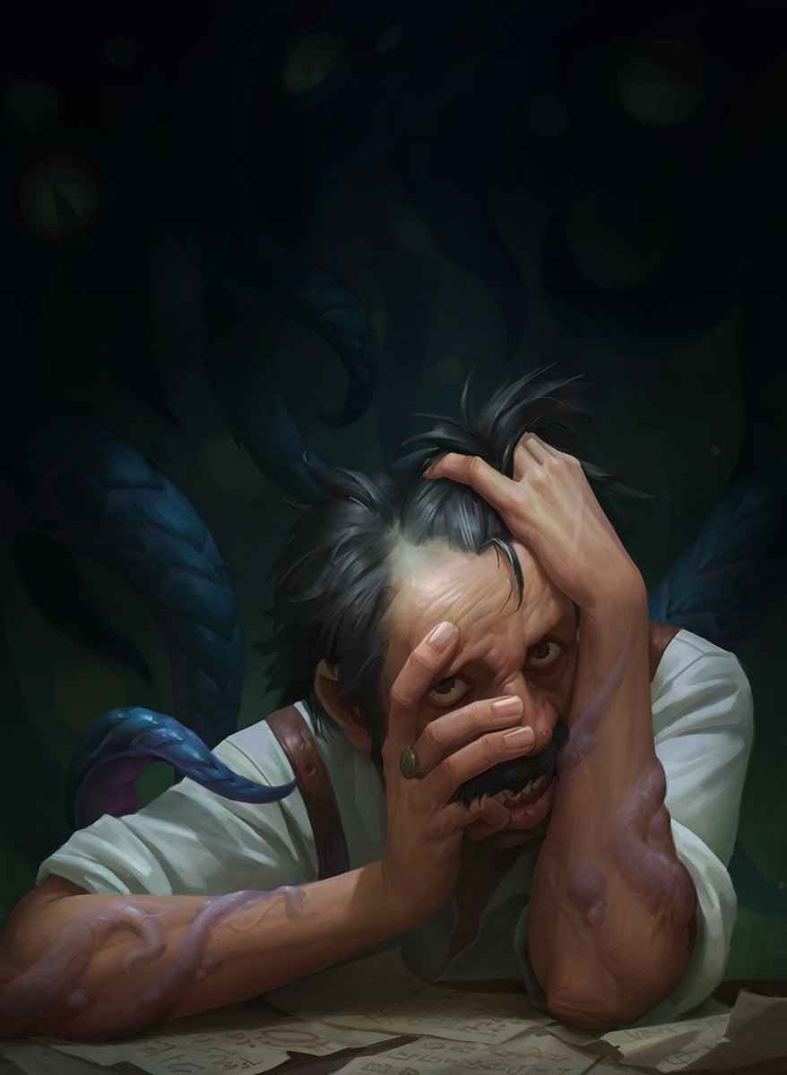 CosmicHorror637's tweet photo. Whisper of the Abyss by Tooth Wu https://t.co/8CwAillNc9