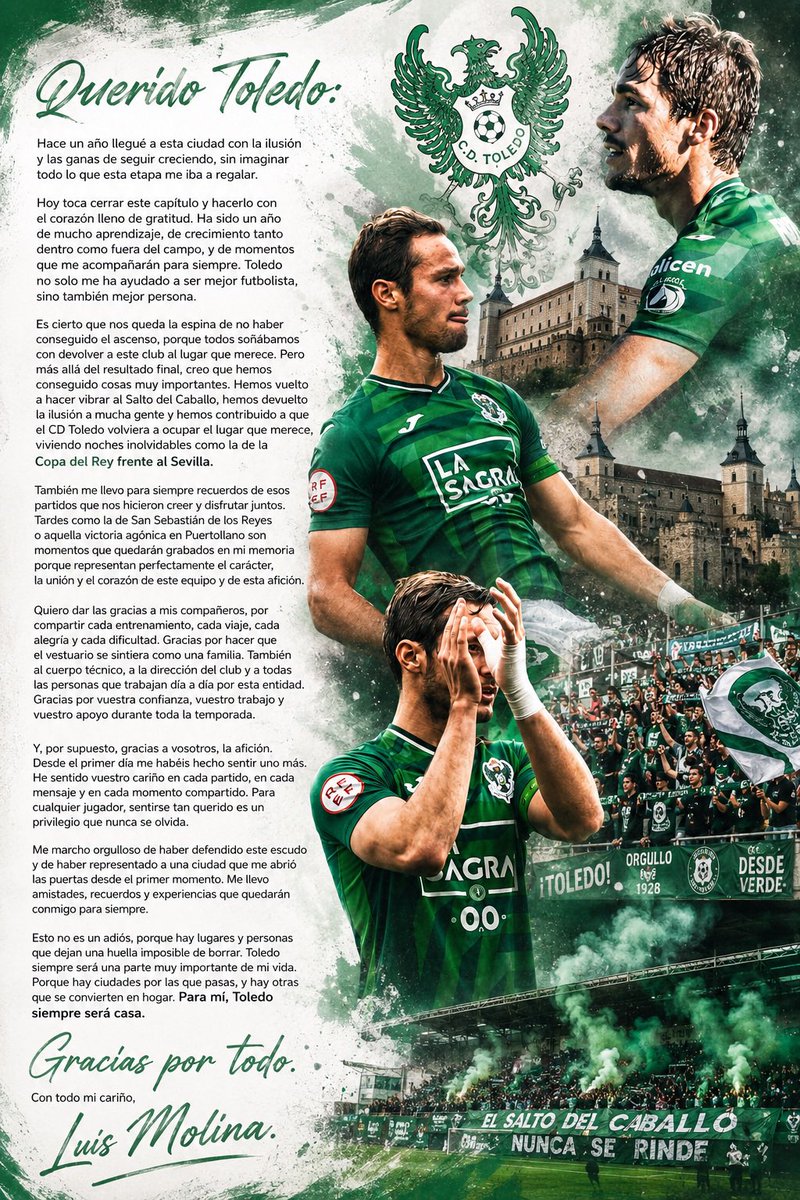 LMG199's tweet photo. GRACIAS DE 💚 @CD_Toledo https://t.co/r0FCyt65Xw