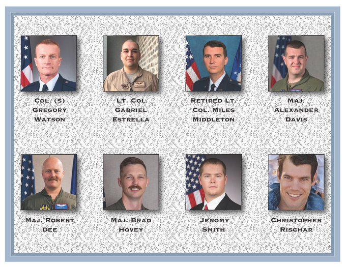 RepLuttrell's tweet photo. May God bless these heroes who were killed in the B-52 crash at Edwards Air Force Base on Monday. https://t.co/WRyvhPrYQk