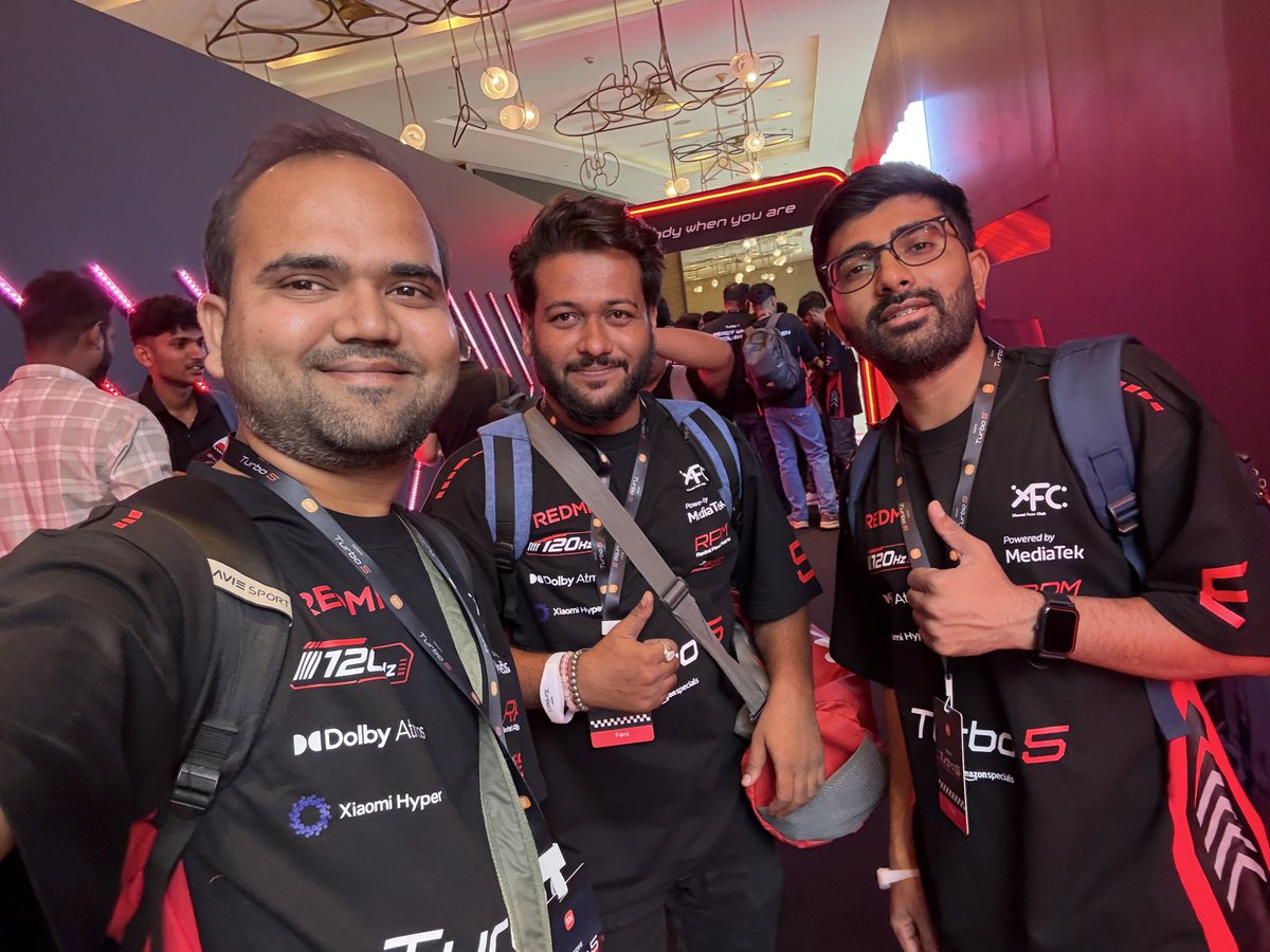 pateljignesh293's tweet photo. Got the chance to witness the fastest REDMI yet, meet fellow Xiaomi fans, and be part of an unforgettable event. Can’t wait to explore everything this powerhouse has to offer!
#REDMITurbo5 #ReadyWhenYouAre #XiaomiFansClub

@redmiindia @ritij @pixelwithme @sandeep9sarma @s_anuj https://t.co/KP04wNFoc8