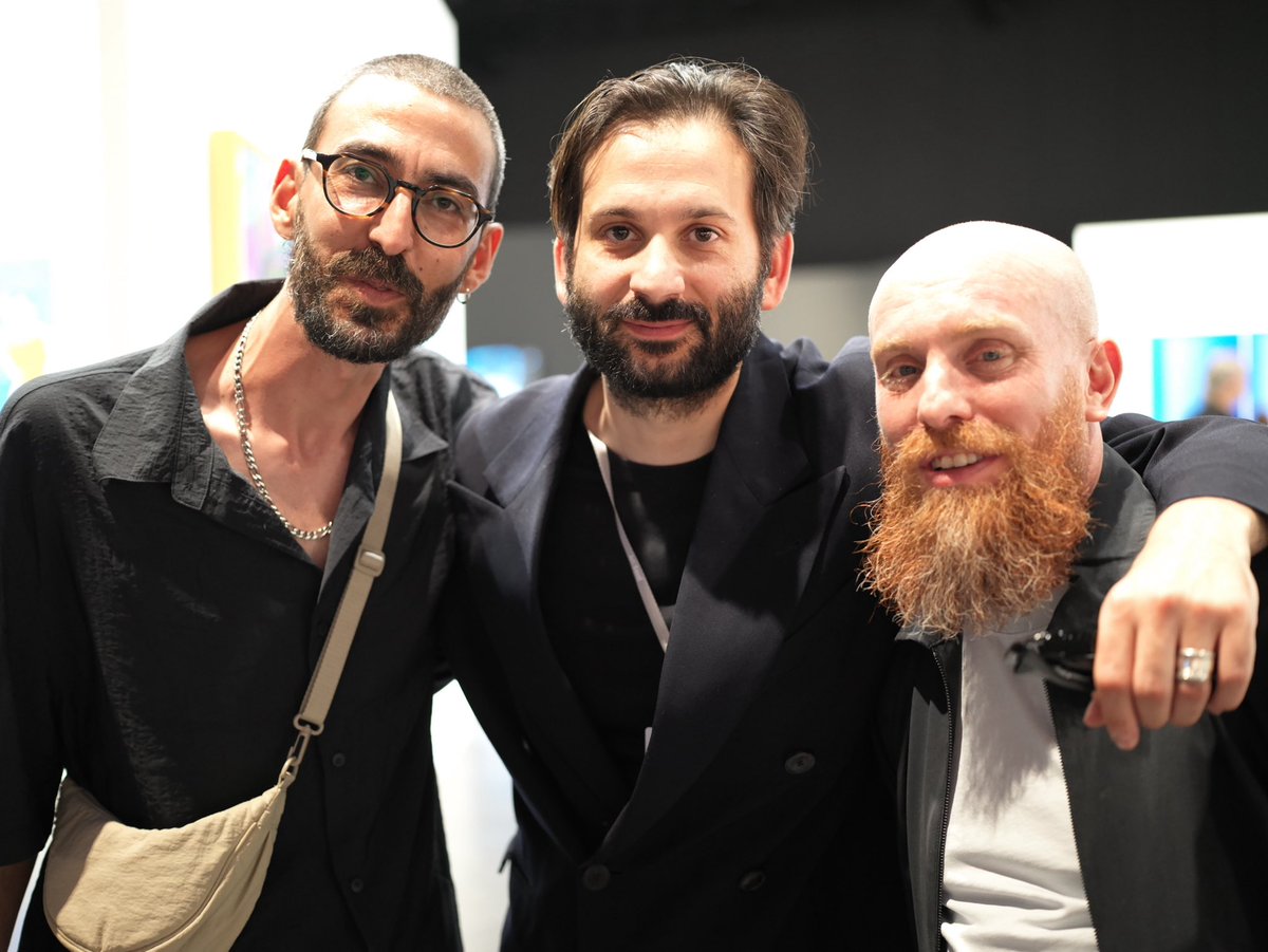 seth's tweet photo. More good people and a plotter, day 2 of Art Basel https://t.co/AD34aZQOPP