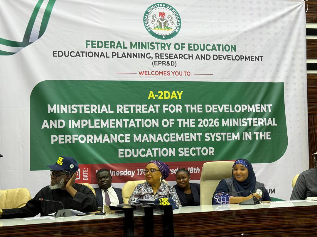 Suwaiba_Said's tweet photo. Today, I had the honor of participating in the Education Sector Retreat on the Ministerial Performance Management System (MPMS) for Heads of Departments and Units, Chief Executives of Parastatals/Agencies. 

This retreat brought together stakeholders from across the Ministry and its parastatals to strengthen our collective capacity for performance management and service delivery. The PMS is central to the Federal Civil Service reform agenda, shifting from traditional assessments to a results-based system that links institutional goals to departmental and individual responsibilities.

As we prepare for the 2026 Performance Management Contracts, the focus is clear: align institutional priorities, departmental work plans, and individual performance targets. This alignment will strengthen accountability, improve execution, and help the Ministry deliver on its mandates and High-Impact Ministerial Deliverables.