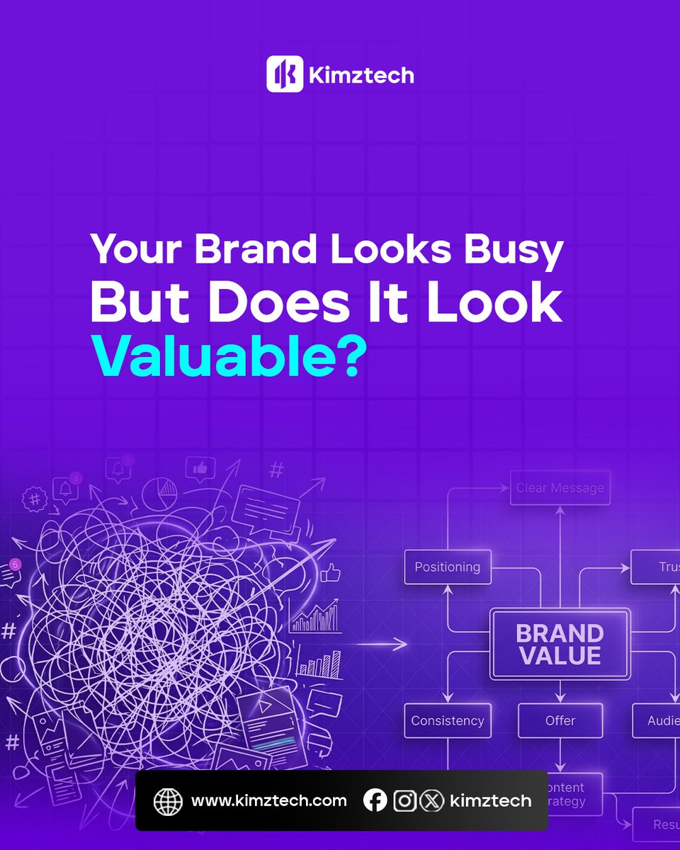 Joshua_kimztech's tweet photo. Good brands don't happen by accident.

Behind every premium brand is strategy, clarity, and intentional design.

Stop guessing your way through branding.

DM "BRAND".

#KimzTech #BrandStrategy #Business #Design https://t.co/iFBtswAe6a