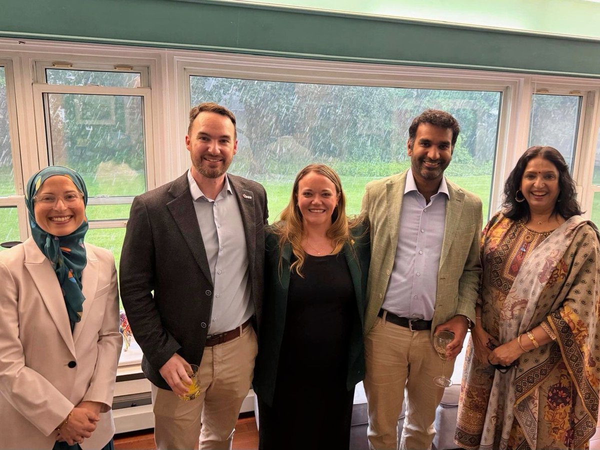 banffforum's tweet photo. Even a sudden rain &amp; hail storm couldn't keep Banffers away! Thank you to H.E. Dinesh K. Patnaik, Victor Thomas, and the High Commission of India for an evening of thoughtful dialogue, meaningful connections, and exceptional hospitality for our #Ottawa Regional Event last night. https://t.co/pWJy9jG8dy