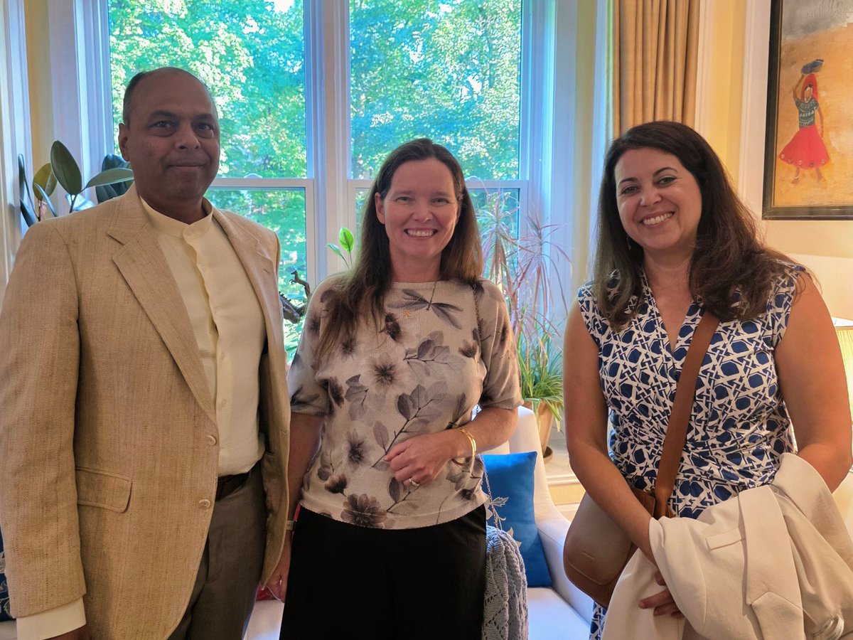 banffforum's tweet photo. Even a sudden rain &amp; hail storm couldn't keep Banffers away! Thank you to H.E. Dinesh K. Patnaik, Victor Thomas, and the High Commission of India for an evening of thoughtful dialogue, meaningful connections, and exceptional hospitality for our #Ottawa Regional Event last night. https://t.co/pWJy9jG8dy