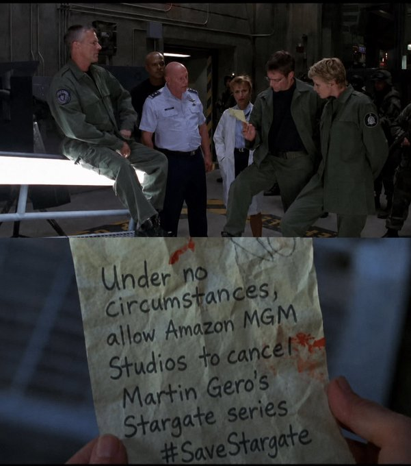 johndoeorwell's tweet photo. #SaveStargate https://t.co/yqvLBtD7Vg