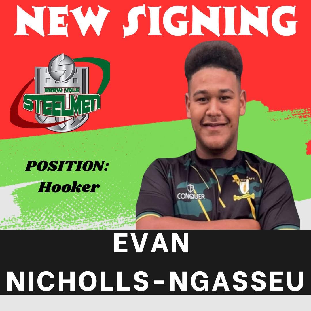 RFCMerthyr's tweet photo. Congrats to #YoungIronmen Ioan Dacey &amp; Evan Nicholls-Ngasseu on joining @evrfc as they take their first substantive steps into senior rugby

​Both are incredibly exciting prospects for the future, &amp; we look forward to watching their development closely

#YoungIronmenTurnSteelmen https://t.co/KaaWEFI0v8