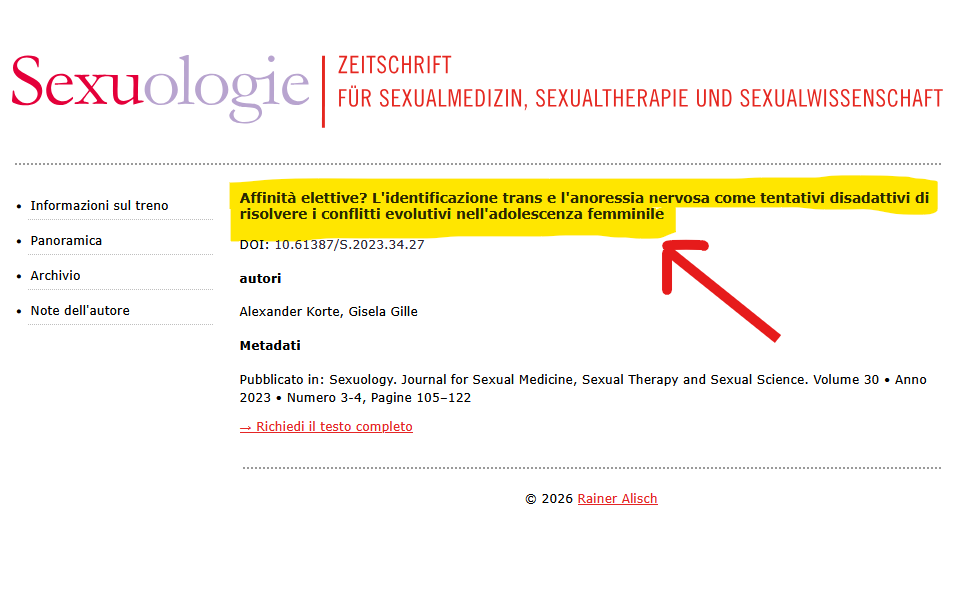 Eric57017912's tweet photo. L'ALLARME DI DISFORIA DI GENERE NELLE RAGAZZINE È LA NUOVA ANORESSIA?
#PRIDE #LGBTQI #ANORESSIA https://t.co/1GOdJJzBr8