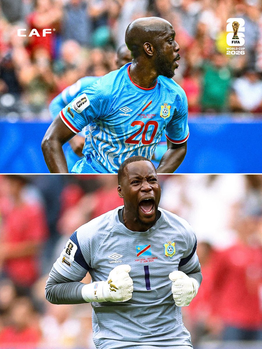 CAF_Online's tweet photo. When your striker scores and you feel it from 100 yards away. 🇨🇩😮‍💨

#FIFAWorldCup https://t.co/f3XmLcxvpl