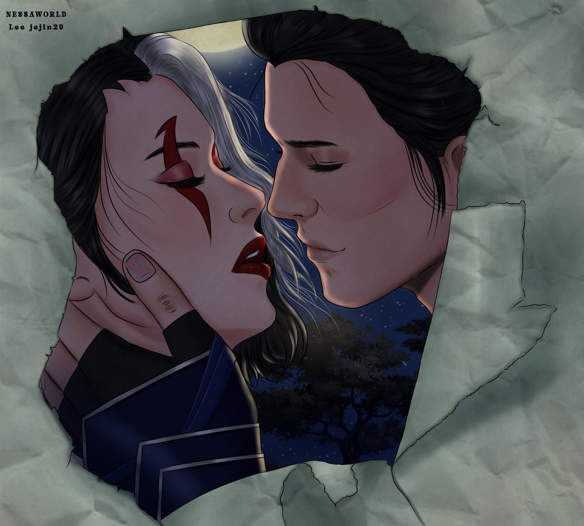 leejejin29's tweet photo. Not a kiss. Not yet 🔥❄️
#bireena #sareena #bihan #subzero #mortalkombat #fanartㅤㅤㅤㅤ https://t.co/Fsk4hODd7k