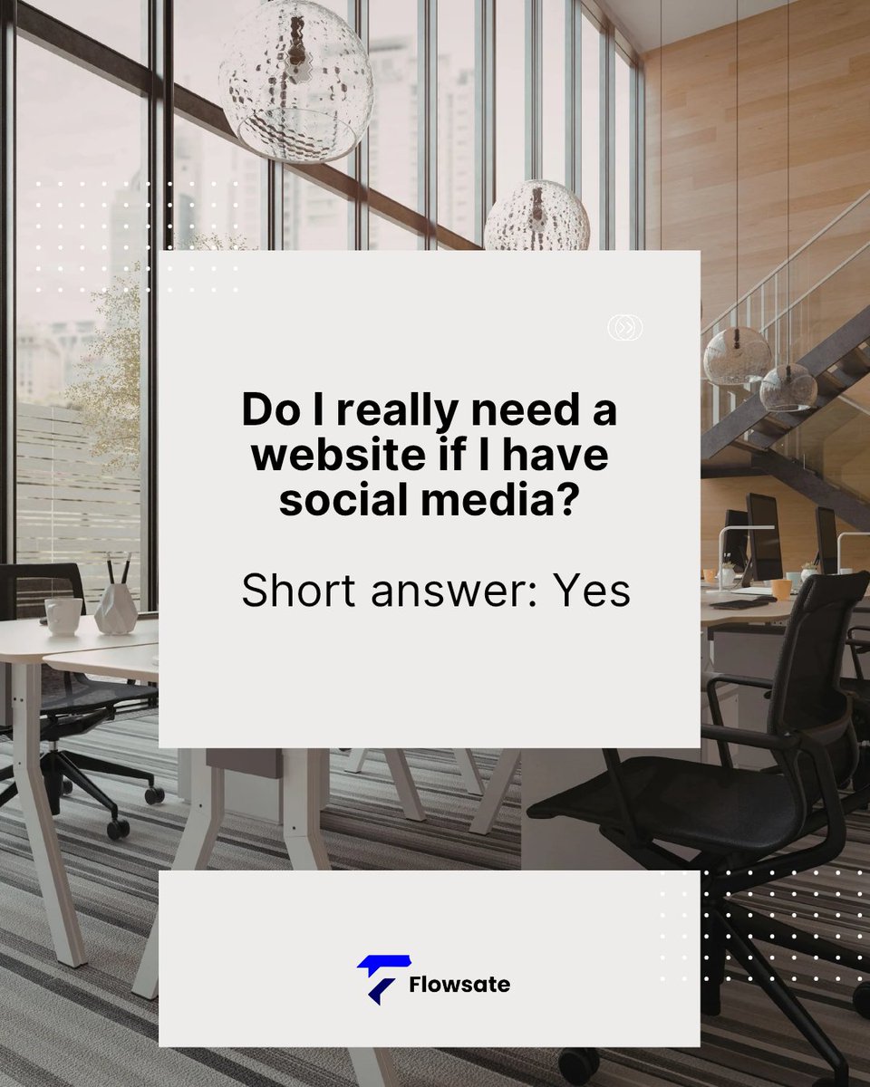 flowsateo3's tweet photo. Your website is your digital headquarters. 🌐

While social media helps you get discovered, a website builds trust, captures leads, and works for your business 24/7.

Ready to grow beyond social media?

#TechTips #WebDesign #BusinessGrowth #DigitalTransformation #Flowsate https://t.co/Ag66yXWqOu