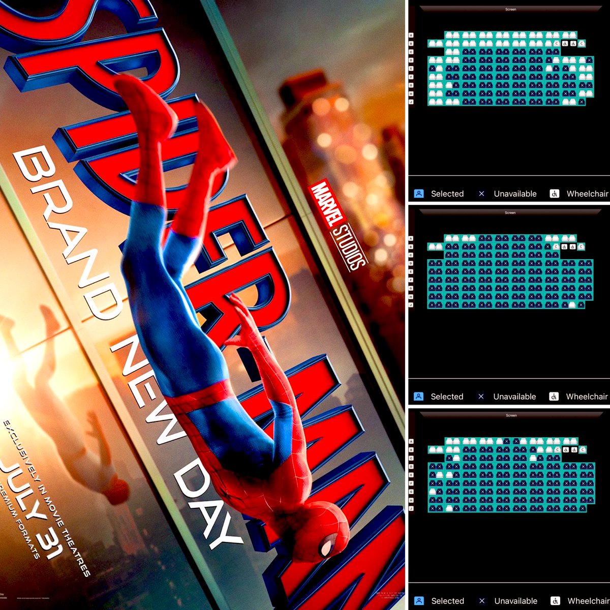 Luiz_Fernando_J's tweet photo. Absolute HAVOC caused by #SpiderManBrandNewDay pre-sales across the Global #BoxOffice, and #Dolby theatres are the ones benefiting the most.
With #IMAX locked for #TheOdyssey until mid-AUG, #SpiderMan fans are flocking into the #DolbyCinemas with several #BrandNewDay Dolby screenings already about to sellout, over 40 days in advance.