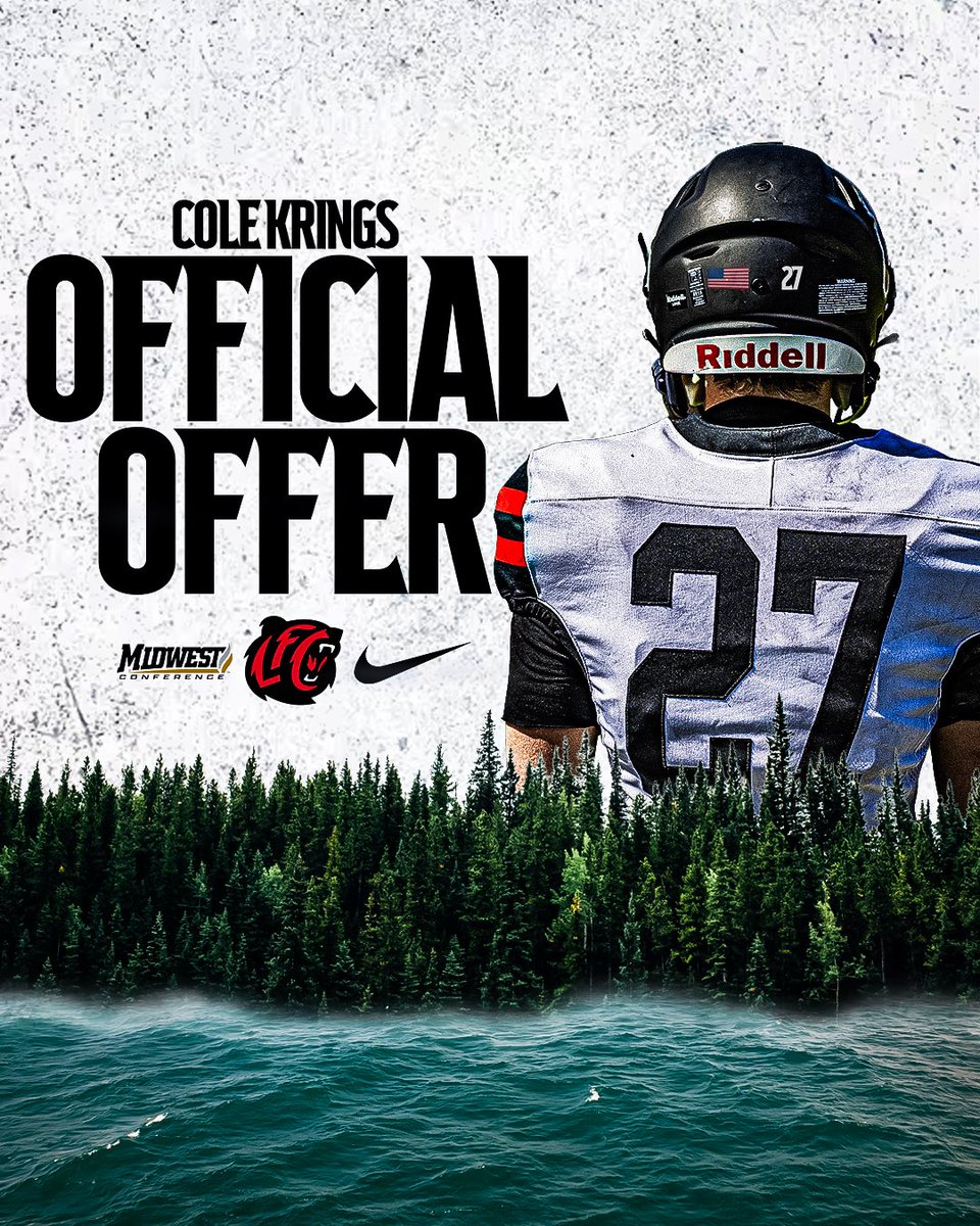 colekrings's tweet photo. After a great call with @coach_joyce I’m blessed to say I’ve received my first offer to play football from Lake Forest College! https://t.co/sEXnxkWqpI