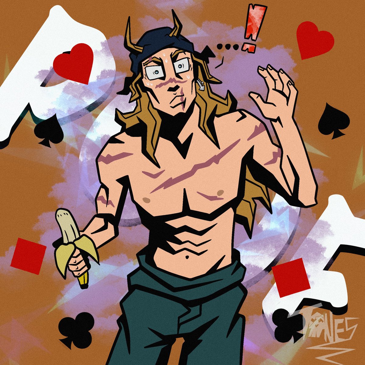 HighwayWildcard's tweet photo. Sleight of hand

Ft @Thestarstide 

♣️♥️♠️♦️

1/2

#ArtistOnTwitter #JoJosBizarreAdventure #FromSouthToDown #AntiAi https://t.co/nbcsuWukAq