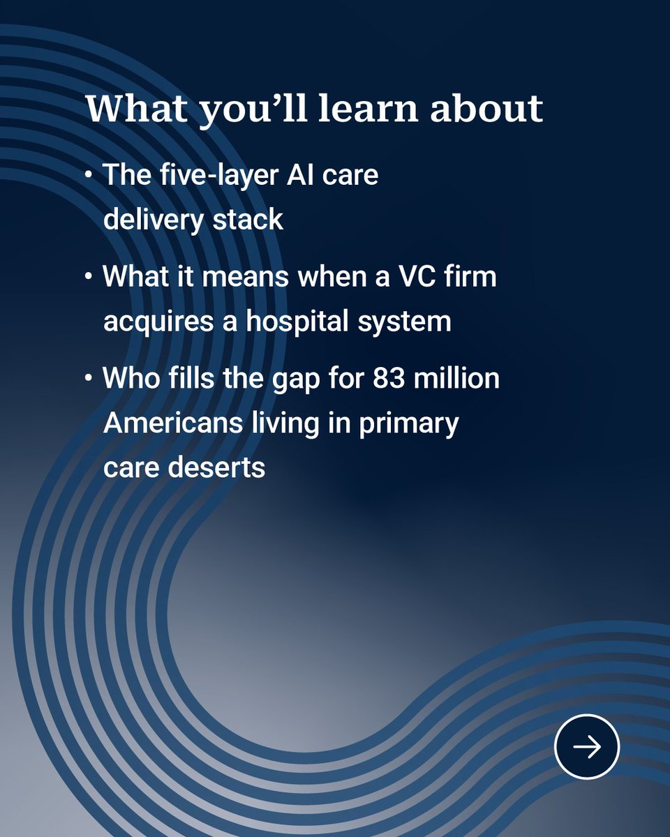 PitchBook's tweet photo. Join us for a data-driven look at the full AI care delivery stack, national health expenditure projections through 2040, and what the first-ever VC acquisition of a hospital means for the industry. RSVP: https://t.co/T3WdhxSfOm https://t.co/VPC2diSM9e