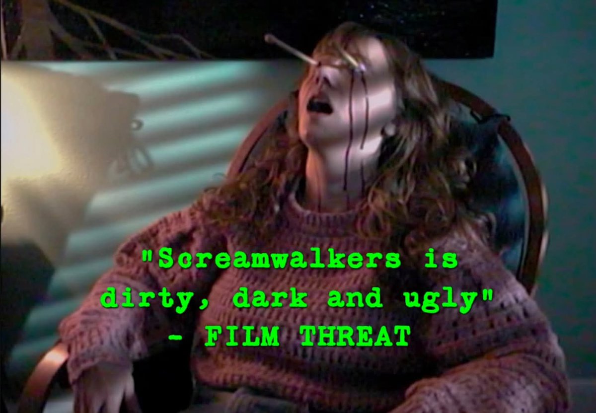 ghouligans's tweet photo. We are touched 💚 Watch SCREAMWALKERS on YOUTUBE, NIGHT FLIGHT PLUS, and FAWESOME TV now!

FULL MOVIE: https://t.co/53H0BDrwDC

📼📹📺 #horrormovie #lofi #analog #shotonvideo #foundfootage https://t.co/L6dbj6lSlO
