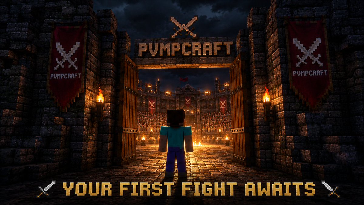 Pvmpcraft's tweet photo. how to play Pvmpcraft:

1. join https://t.co/PI2UuDpUFC - /register <password>
2. /connect wallet <your-solana-address>
3. deposit $PVMP at https://t.co/5c0JwsgjPU
4. gear up in the Upgrades shop (100% burned)
5. open Duel Menu - create or join a fight
6. 3·2·1 - FIGHT
7. win - /withdraw <amount>

winner takes 90%. 10% burned. every time.
$PVMP