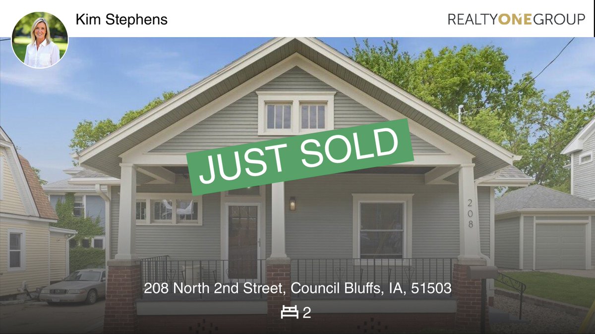 kimstephens7214's tweet photo. ๐ 2
๐ 208 North 2nd Street, Council Bluffs, IA, 51503
My latest sale!
NE Broker License 20230111
https://t.co/36c1pbm37g
...
#ratemyagent #realestate #Realty_ONE_Group_Sterling__Omaha https://t.co/JTKsqwUG92