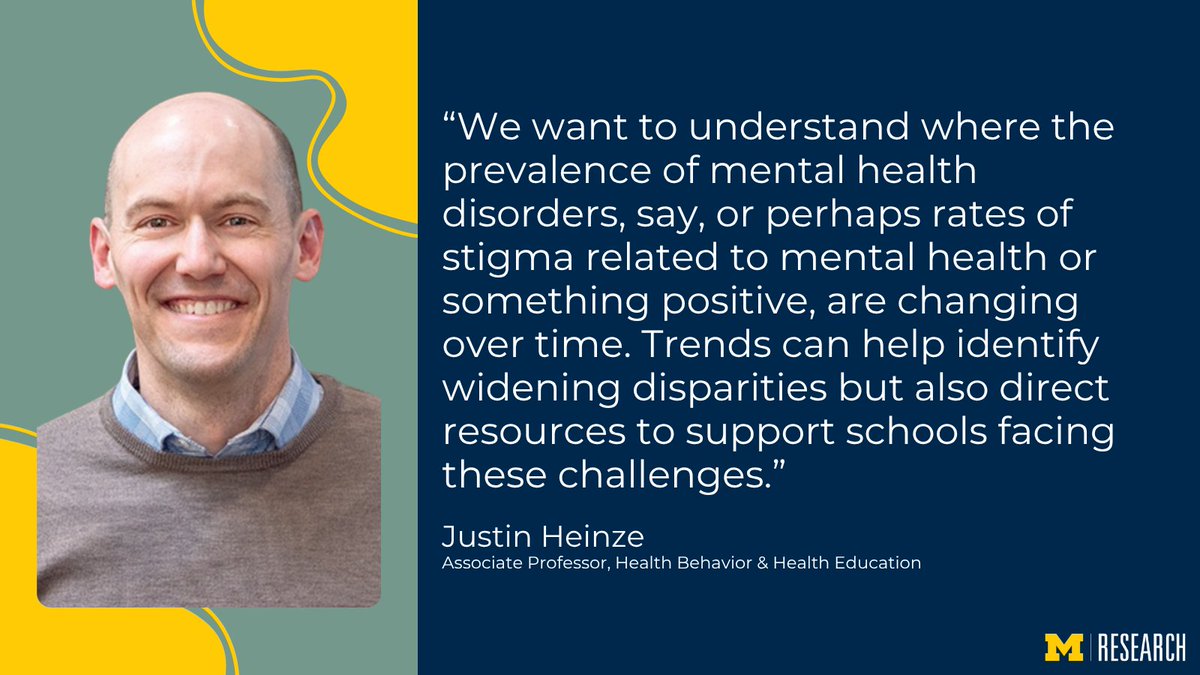 UMichResearch's tweet photo. The nation’s largest mental health study, administered by the @UMichSPH, is creating resources to empower administrators to make mental health care more accessible to college students around the country.  https://t.co/7irAQ5t76e https://t.co/dihO0w2NmD