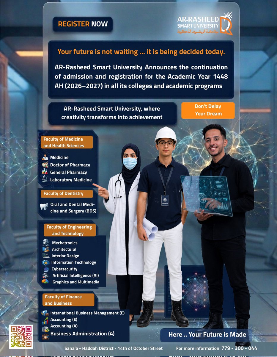 Arrasheeduni's tweet photo. Your future is not waiting ... it is being decided today. https://t.co/VOvLbBJ725