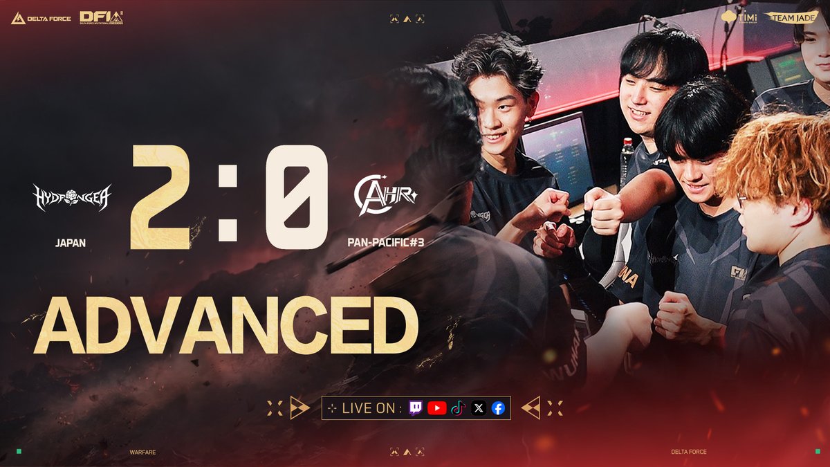 DFGameEsports's tweet photo. 2026 DFIW Day 1 is in the books.

Some teams rose. Some teams fell. The bracket moves on.

Results:
LT 2-0 HAN
FX 2-1 RBN
HYD 2-0 AHR
RRQ 2-1 TXD

Day 2 – June 18. Same time. Same intensity.

⏰ 1 AM EDT | 7 AM CEST

#DeltaForce #DFesports #DFIW26 https://t.co/2c54qHiyrp