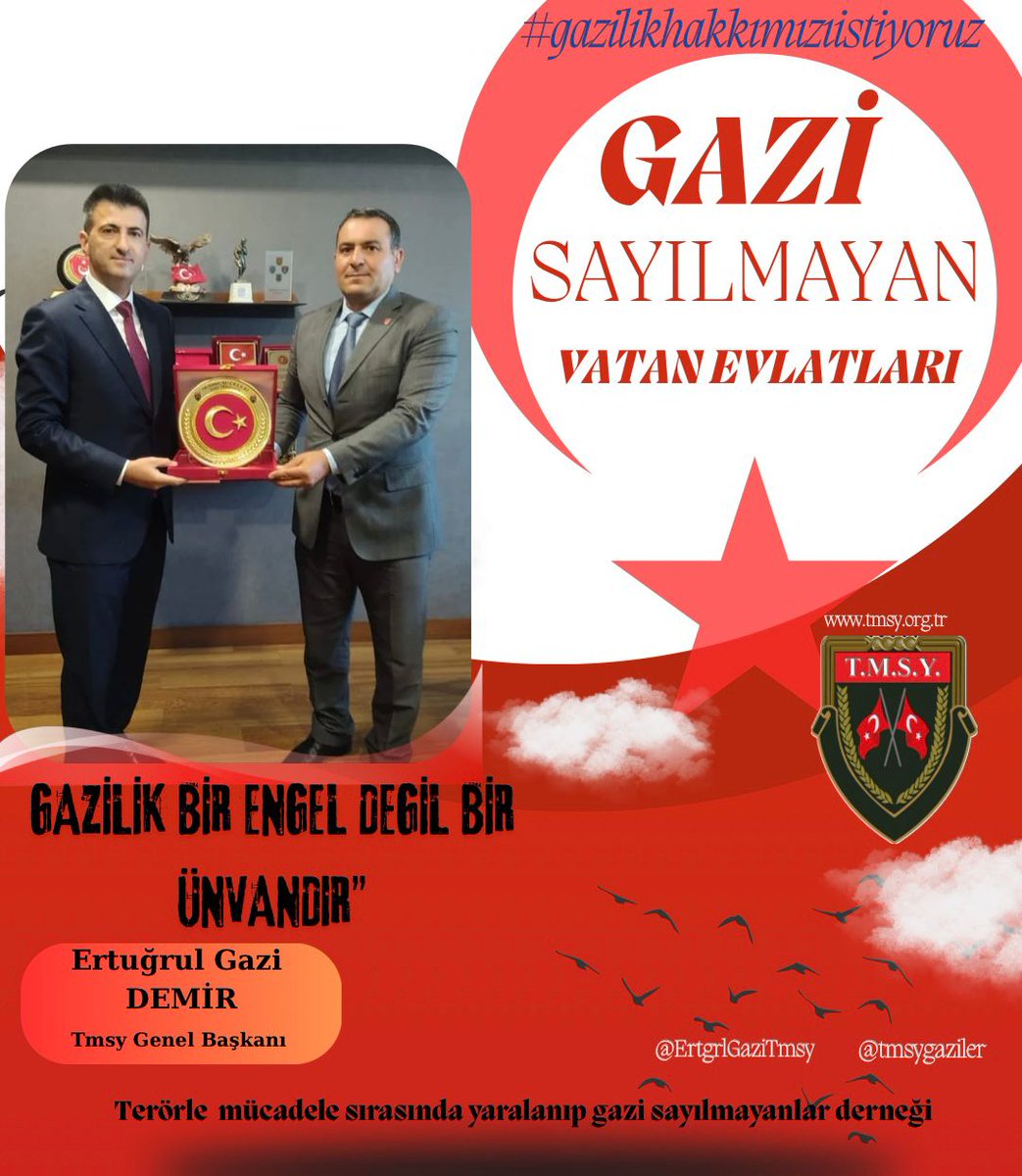 ZorluCevat's tweet photo. @ErtugrlGaziTmsy @hulusiakarmedya @TmsyGaziler 🇹🇷 ÖNCE VATAN 🇹🇷
MAYIN YEDİK
KURŞUN YEDİK
#GazilikHakkımızıİstiyoruz
@RTErdogan
@_cevdetyilmaz
@dbdevletbahceli
@eczozgurozel
@MahinurOzdemir
@ztarikdaroglu
@hulusiakarmedya
@FeyziBerdibek1
@celebimehmeta
@ifarukaksu
@PrfDrFilizKilic
@kocakkonuralp https://t.co/rjVjw8QQfS