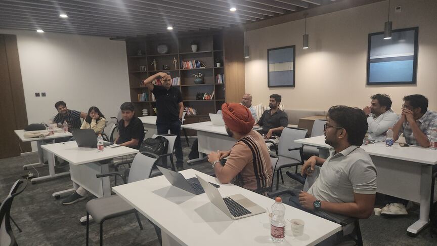 xaskdev's tweet photo. We had a brilliant workshop on Last Sat, Jun 13 !
"Just Enough Gen AI for SWE, PMs and Power Users"
Thank you everyone who attended for making it successful.

If you missed this one, the next one is on Sat, Jun 20 - 8 hours. in person
https://t.co/d4Fn3FmO2z

The Human connect, face to face interaction, real human intelligence feels so good in the era of AI generated content.

As a curious tech person over the years I have enrolled in 100s(literally) of courses from Plant Biology to Aircraft Design on coursera / NPTEL but after a few days I lost momentum and never completed any one of those.

Live in-person cohorts where you take out dedicated 8 hours out of your busy life, focus completely, 
- have a instructor mentor you
- can talk, brainstorm and debate with others people
- network, have a healthy competition and a collective sense of accomplishment
- build things hands-on
are really the fastest way to learn in this short attention span economy!

Don’t buy another course you won’t finish. Spend one day, do a deep dive into Gen AI and build real AI agents live.

If you are still on the fence about it and unable to decide, DM me and we can have a zoom call.