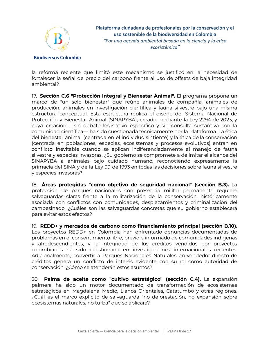 RedBiodiversos's tweet photo. Algunos puntos claves de la discusión:
- La viabilidad de la agenda ABC y el plan de reestructuración fiscal del candidato
- La falta de mención a temas claves en materia ambiental (Metas climáticas, Acuerdo de Escazú, Plan Nacional de Restauración Ecológica, etc) https://t.co/6q9PqN22SD