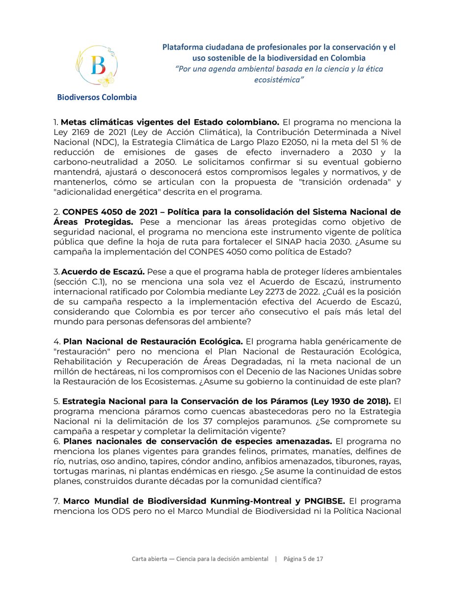 RedBiodiversos's tweet photo. Algunos puntos claves de la discusión:
- La viabilidad de la agenda ABC y el plan de reestructuración fiscal del candidato
- La falta de mención a temas claves en materia ambiental (Metas climáticas, Acuerdo de Escazú, Plan Nacional de Restauración Ecológica, etc) https://t.co/6q9PqN22SD