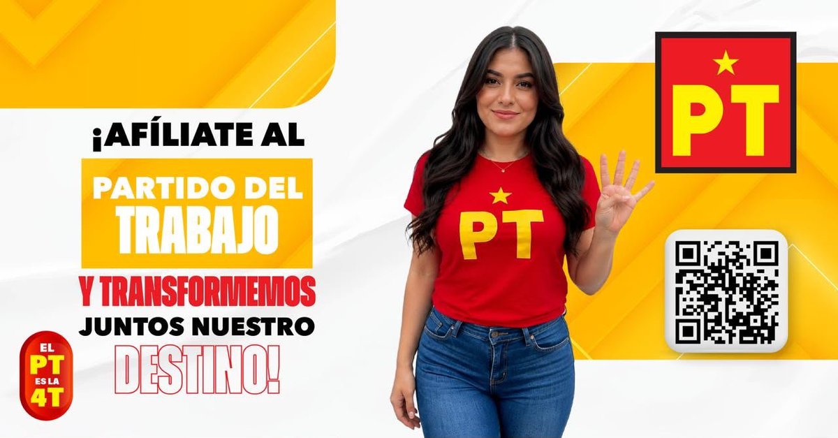 PTTamaulipas1's tweet photo. Fundamos este movimiento con una sola misión: darle el poder al pueblo. Hoy, la transformación nacional sigue marchando gracias a ti. No te quedes fuera de la historia; sé parte de la fuerza que mueve al país.

#PTesla4T https://t.co/o9k4KHbQdx