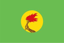Rybitzky's tweet photo. W mundialowym #FunWithFlags dziś bardzo ciekawy mecz #PORCOD. Portugalia w 1910 zastąpiła tradycyjne kolory biały i niebieski - bo uznano je za symbol obalonej monarchii. Zastąpiono je obecną czerwono-zieloną flagą (ale z historycznym godłem z niebieskimi tarczami), bazującą na barwach antymonarchistycznej Partii Republikańskiej.
Władze wiedziały, że zmiana barw obecnych jako symbol kraju od 800 lat może się nie wszystkim spodobać, więc potajemnie uszyto kilkanaście tysięcy flag, żeby wywiesić je jednej nocy na wszelakich obiektach publicznych.
Demokratyczna Republika Konga to kraj, gdzie flaga także była ściśle związana z przemianami politycznymi oraz wolą lokalnych dyktatorków - poczynając od króla Leopolda, którego praktycznie prywatną własności było Kongo i który nadał Kongu flagę w postaci białej gwiazdy na niebieskim tle (1877 rok). Motym białej gwiazdy i niebieskiego tła przewijał się na różnych flagach niepodległego Konga, w tym na obecnej, ustanowionej w 2006 roku po którymś tam kolejnym przewrocie.
Kongo pod władzą Mobutu Sese Seko miało zaś jedną z dziwniejszych flag - z dłonią trzymającą pochodnię.