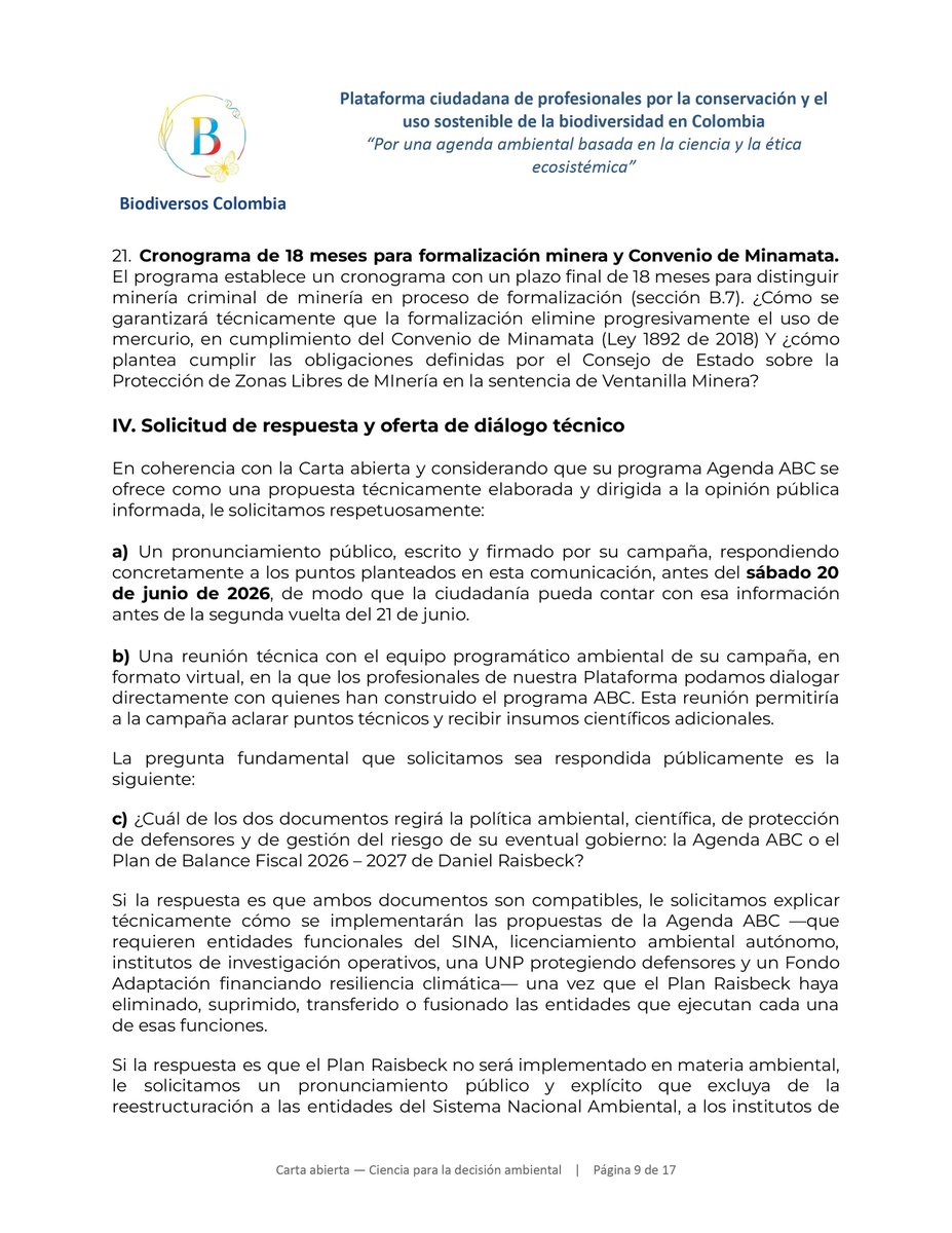 Biodiversos Colombia tweet media