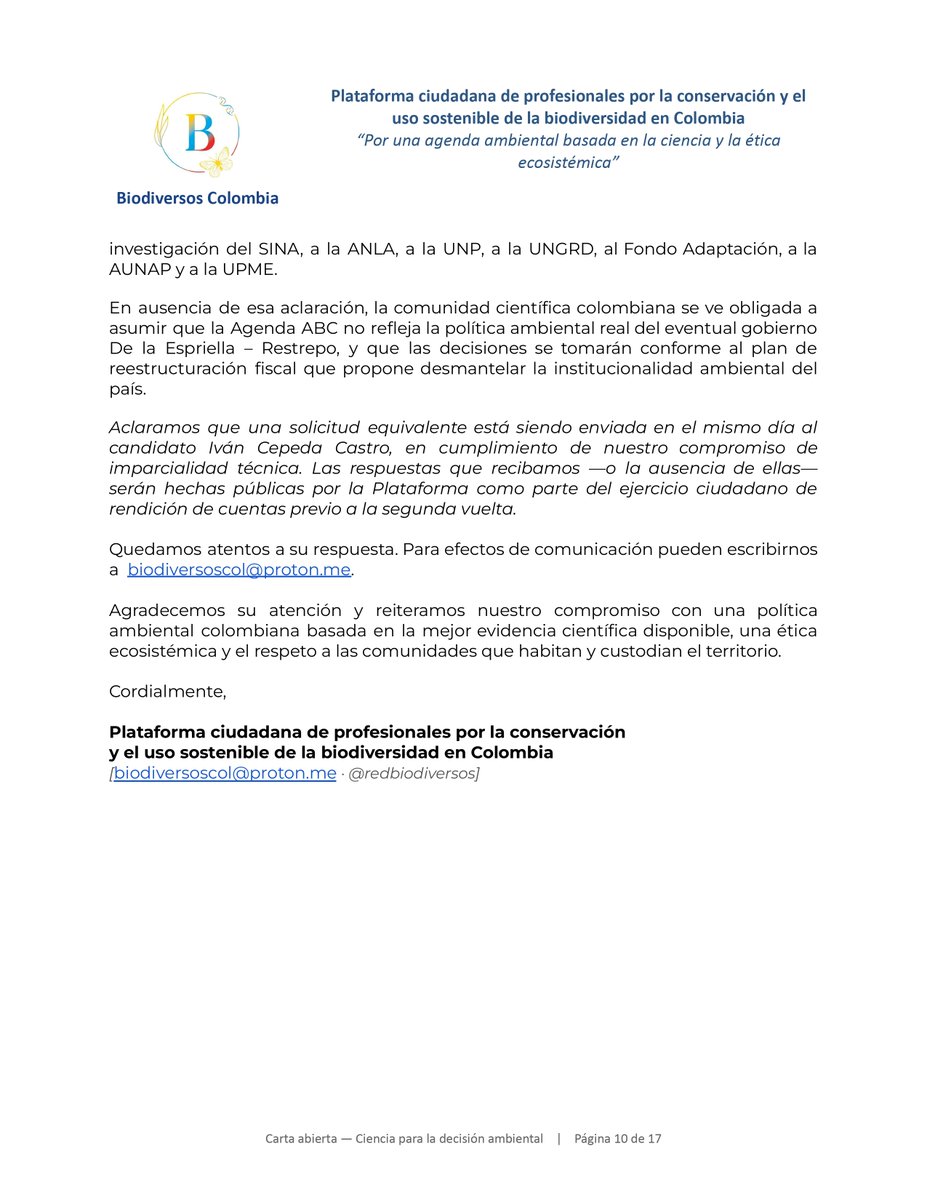 Biodiversos Colombia tweet media