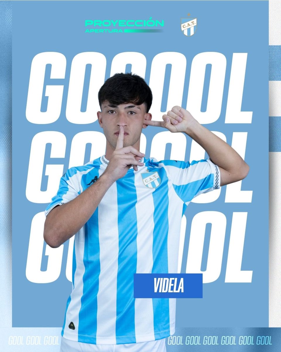 ATOficial's tweet photo. #TorneoProyección

24' PT  ¡GOOOOOOOOLLLLLL!

⚽ Lucas Videla el autor.

Atlético Tucumán 1 - Gimnasia LP. 0

#DaleDeca 🩵🤍
#ReservaDecana https://t.co/8nN4BWIUZy
