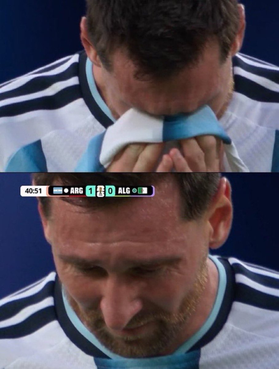 CrewsMat10's tweet photo. 🚨JUST IN: Lionel Messi's emotional reaction after scoring against Algeria was reportedly linked to a difficult personal situation involving his father's health. 🇦🇷💔

The Argentine captain was seen in tears after finding the net, with reports suggesting he has been deeply affected by concerns over his father's condition, which reportedly worsened this week.

Despite everything, Messi delivered for Argentina with a memorable hat-trick on one of the most emotional nights of his career. 🐐🙏