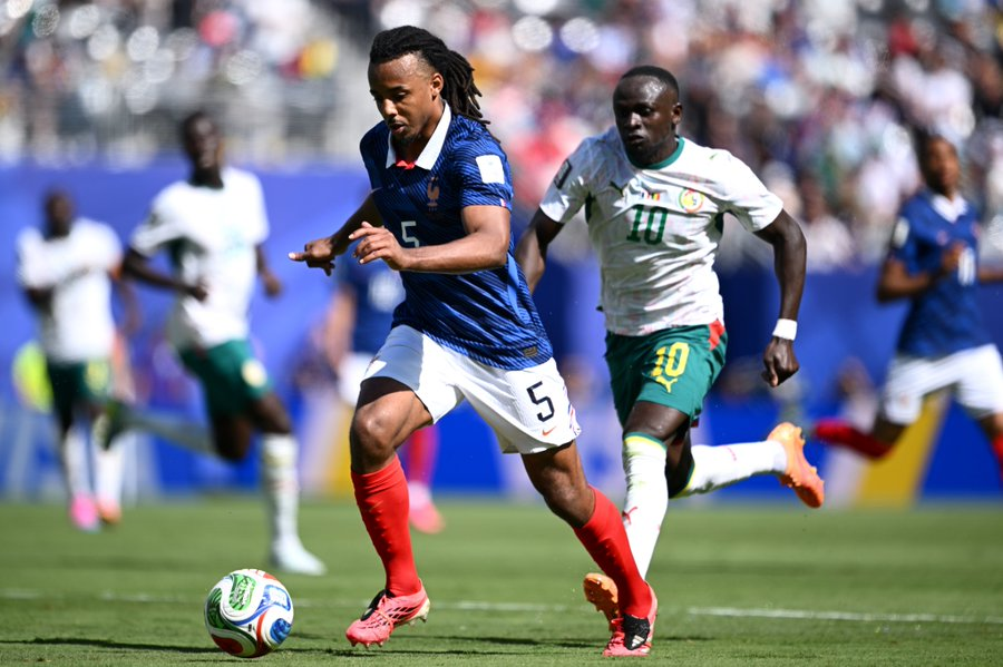 LeonSourov's tweet photo. 🌎 𝗪𝗢𝗥𝗟𝗗 𝗖𝗨𝗣 𝟮𝟬𝟮𝟲  

✅ Jules Kounde plays his first 2026 World Cup match for France in a 3–1 victory over Senegal. https://t.co/lpnkWMTQP9