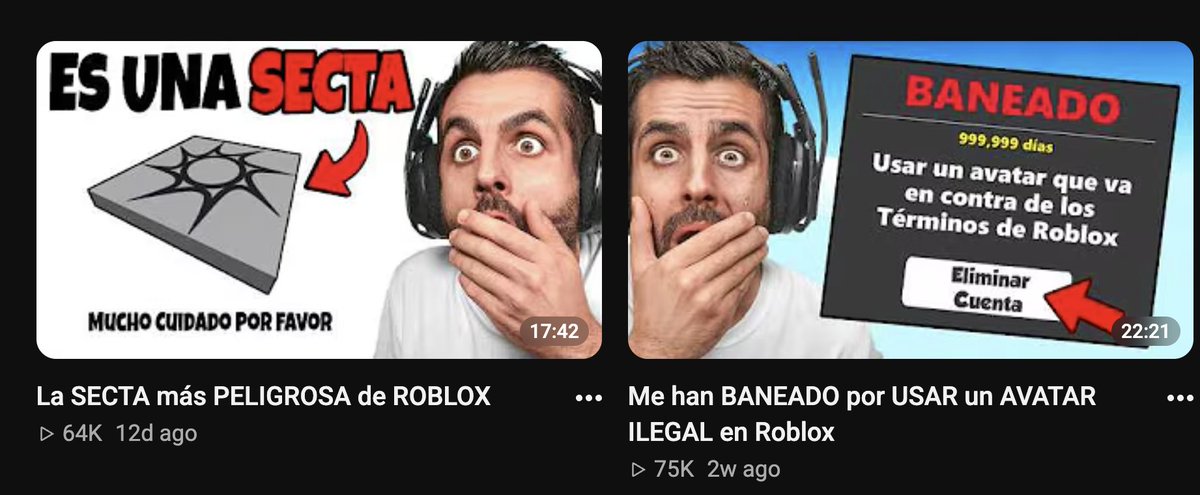 AroxZ71's tweet photo. ¿Entonces los problemas de seguridad infantil no existían antes de que Roblox fuera una empresa pública? 🤣

Sé de un banquero a quien David y el CFO de Roblox de ese momento le hicieron un pitch, y Roblox ya les había informado sobre los graves problemas que tenía la plataforma en 2019. Eso fue en 2019, dos años antes de que la empresa saliera a bolsa.

Desde la perspectiva de jugador, entiendo que es frustrante que, por culpa de ciertas personas, ahora existan más restricciones. Pero la realidad es que esto es una NECESIDAD.

Puedes llevar siglos en YouTube, pero eso no cambia el hecho de que necesitas generar dinero con tu contenido. Y si los ingresos de YouTube realmente no fueran una prioridad para ti, no creo que estarías usando ese tipo de thumbnails y clickbait. LOL
