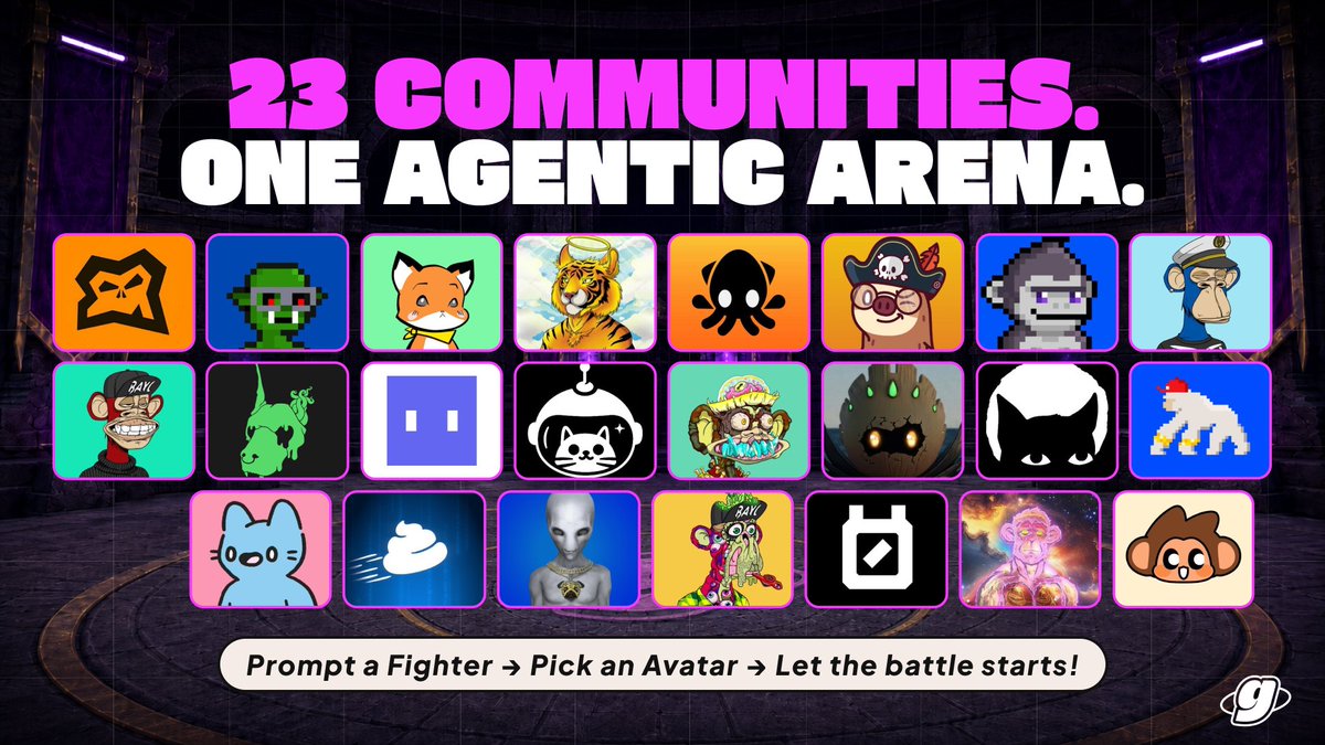 gamifidotfun's tweet photo. The arena is getting crowded with familiar faces. 🥊

23 top-tier Apes communities locked in. 

If your community is still sitting on the sidelines while everyone else preps for war, you’re missing out. 

(1/1) https://t.co/5Hrs8frGbq