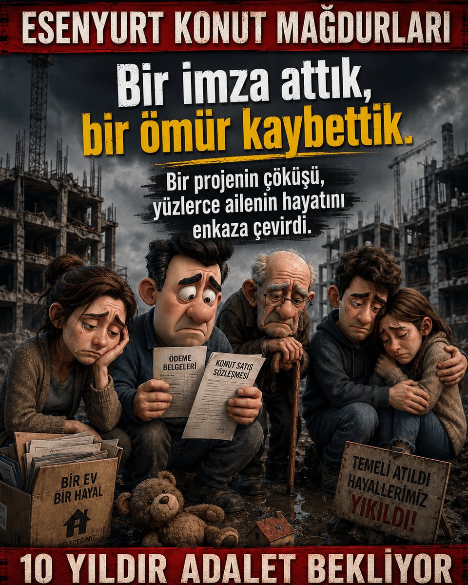 makin7619's tweet photo. #Medyakritk
Sayın @FUATUGUR
peki onbinlerce esenyurt konut mağdurunu ne zaman gündem yapacaksınız. Arsa sahiplerine vekalet eden firmalar ile yapı denetimci şahsın tüm projelerinde nedense hep sorun çıkıyor ve hemen şirket kurup projeleri devir alıyor. Sebepsiz zenginleşme? https://t.co/fWTxqPsiI2